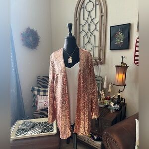 Torrid Rose Gold Sequin Blazer